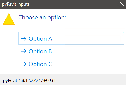 Three custom buttons instead of Yes / No