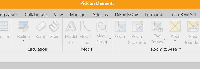 The yellow bar while the user picks