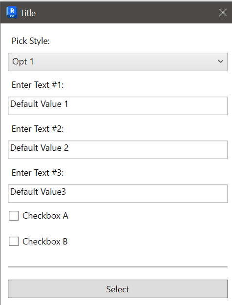 The FlexForm that markup builds